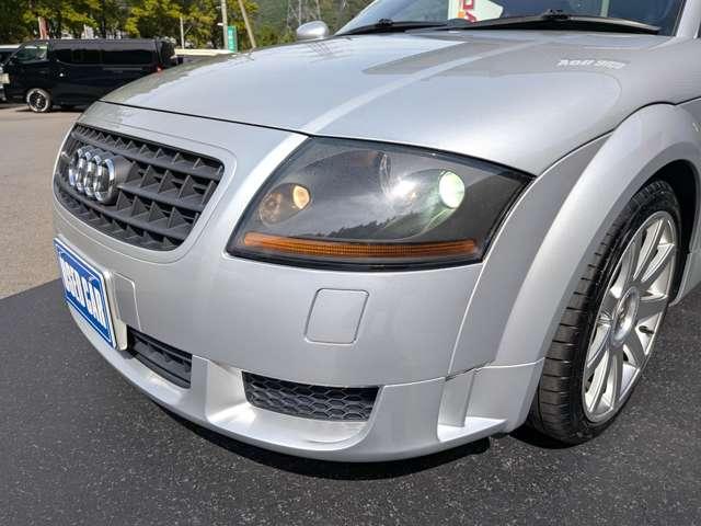 ＴＴクーペ １．８Ｔ　Ｓライン　特別限定車　ユーザーダイレクト販売車／１．８ターボＳラインリミテッド／ブルー革シート／室内屋根ルーフライニング新品張替済／純正１８インチアルミ／ステアシフト／シートヒーター／大型リヤスポイラー／アドバンスキー２個（3枚目）