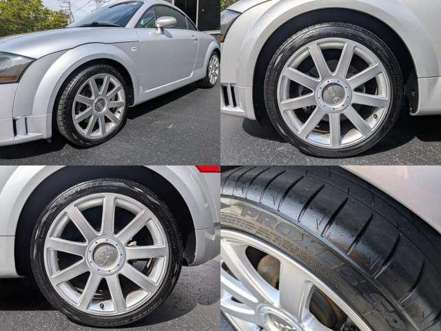 ＴＴクーペ １．８Ｔ　Ｓライン　特別限定車　ユーザーダイレクト販売車／１．８ターボＳラインリミテッド／ブルー革シート／室内屋根ルーフライニング新品張替済／純正１８インチアルミ／ステアシフト／シートヒーター／大型リヤスポイラー／アドバンスキー２個（7枚目）