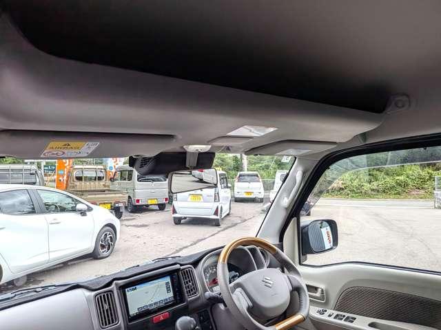 エブリイ ジョインターボ　ハイルーフ　４ＷＤ　ライトカスタム／当店デモカー社外品数点付／ローダウン／黒革調シート／１４ＲＸ－２アルミ／ワイドナビ地デジ／ＬＥＤ／ＹＯＫＯＨＡＭＡラジアルＳ３０６タイヤ／オプション４０万付き／リヤスポイラー／ダッシュ（21枚目）