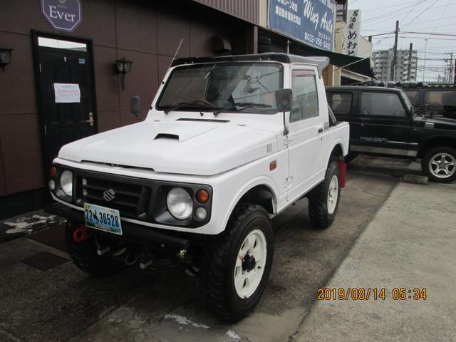 スズキ ジムニーｆｒｐトップ バンカットの中古車 車体価格60万円 1996年式 走行12 8万キロ 車体色ホワイト 宮城県仙台市宮城野区栄１丁目１ １１ ウイングオートの在庫 グーネット中古車