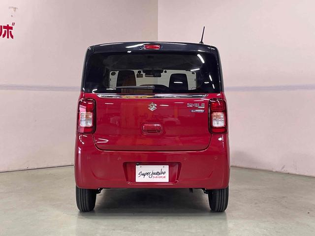 ワゴンＲスマイル ハイブリッドＳ　２トーンルーフパッケージ装着車　ドライブレコーダー　ＥＴＣ　両側電動スライドドア　クリアランスソナー　レーンアシスト　衝突被害軽減システム　オートライト　スマートキー　電動格納ミラー　シートヒーター　ベンチシート　ＣＶＴ（9枚目）