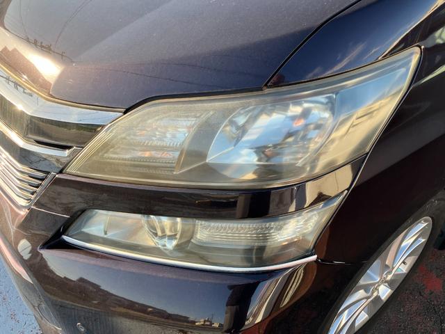 ヴェルファイア 2.4Z 両側パワースライドドア HDDナビ(フルセグTV) 純正18インチアルミホイール クリアランスソナー ダブルエアコン ETC バックカメラ スマートキー 取説(61枚目)