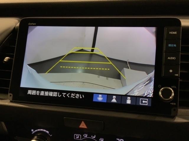 フィット e:HEVホーム HSENSING新車保証試乗車ワンオ-ナ- 前後誤発進抑制機能 助手席エアバッグ 運転席エアバッグ 1オナ 禁煙 LEDライト USB接続 バックカメラ ABS サイドエアバッグ フルセグTV 記録簿(7枚目)