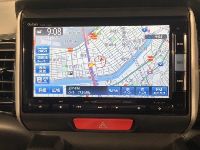 Ｎ－ＢＯＸカスタム ＧＳＳパッケージ　あんしんＰＫＧ　１年保証　ワンオーナー　ナビＶＸＭ－１５２ＶＦｉ　ＴＶ　Ｒカメラ　ＣＤ録音　ＢＴオ－ディオ　ＤＶＤ　シートヒーター　ＥＴＣ　ＨＩＤ　ＶＳＡ　両側電動ドア　アルミ　フォグ　スマートキー（6枚目）
