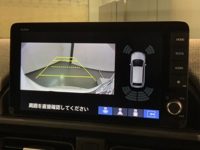 フリード ｅ：ＨＥＶエアー　Ｈ　ＳＥＮＳＩＮＧ　最長５年保証　ワンオ－ナ－　ナビＬＸＭ－２４２ＺＦＮｉ　ＴＶ　Ｒカメラ　ＢＴオ－ディオ　ＥＴＣ　ＬＥＤライト　両側電動ドア　ＶＳＡ　クルコン　スマ－トキ－　スペアキ－　盗難防止装置（6枚目）