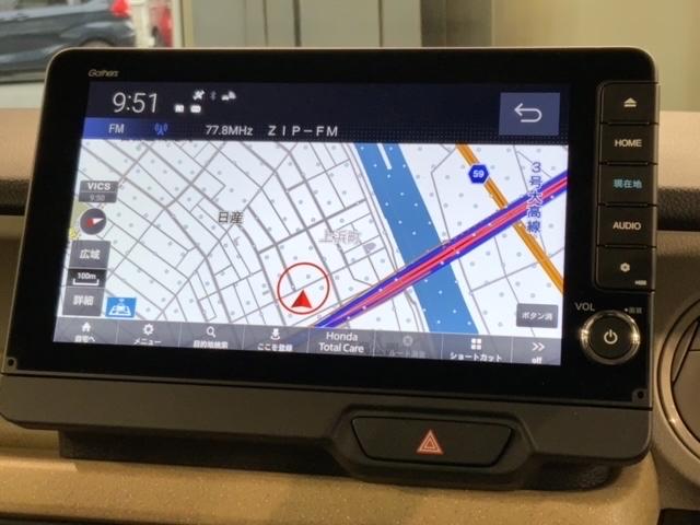 Ｎ－ＢＯＸ ファッションスタイル　コンフォートパッケージ　Ｈ　ＳＥＮＳＩＮＧ　新車保証　試乗車　ワンオ－ナ－　ナビＬＸＵ－２４２ＮＢｉ　ＴＶ　Ｒカメラ　ＣＤ録音　ＢＴオ－ディオＤＶＤ　シ－トヒ－タ－　ＥＴＣ　ＬＥＤライト　両側電動ドア（6枚目）