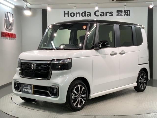 N-BOXカスタム コーディネートスタイル H SENSING 2ト-ン 新車保証 試乗車 ワンオーナー ナビLXU-242NBi TV Rカメラ CD録音 BTオ-ディオ DVD シートヒーター ETC LEDライト VSA 両側電動ドア(46枚目)