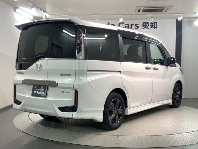 ステップワゴンスパーダ ｅ：ＨＥＶスパーダＧ・ＥＸホンダセンシング　最長５年保証　ワンオ－ナ－　ナビＶＸＵ－２１７ＳＷｉ　ＴＶ　Ｒカメラ　ＣＤ録音　ＢＴオ－ディオ　ＤＶＤ　Ｒモニタ－　ＥＴＣ　ＬＥＤライト　両側電動ドア　ＶＳＡ　シ－トヒ－タ－　クルコン　アルミ　ＡＡＣ（50枚目）