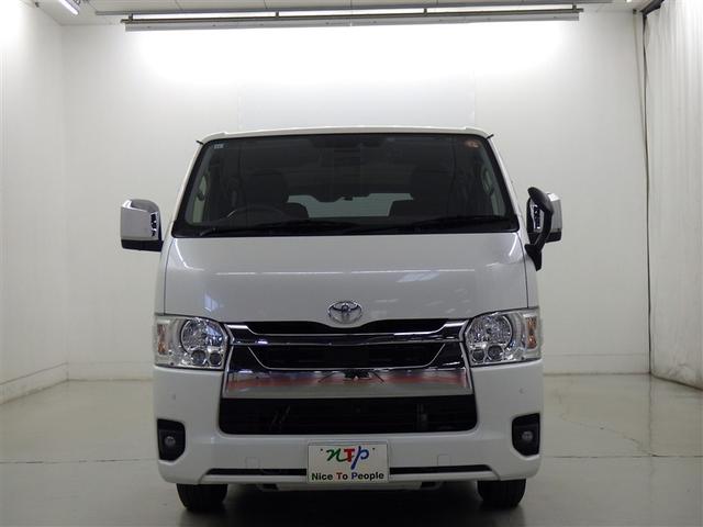 ハイエースバン ロングスーパーＧＬ　衝突被害軽減システム　メモリーナビ　フルセグ　バックカメラ　ＥＴＣ　ドラレコ　ＣＤ　ミュージックプレイヤー接続可　ＤＶＤ再生　ＬＥＤヘッドランプ　スマートキー　キーレス　ディーゼル（4枚目）