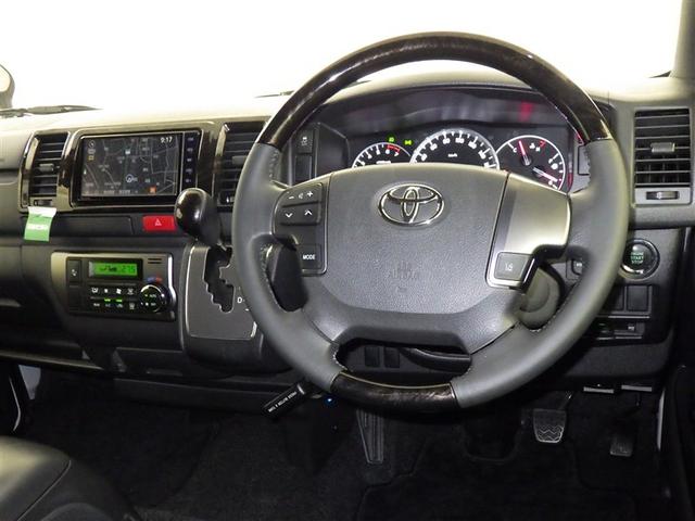 ハイエースバン スーパーGL ダークプライムII 衝突被害軽減システム メモリーナビ フルセグ バックカメラ ETC ドラレコ CD ミュージックプレイヤー接続可 DVD再生 LEDヘッドランプ スマートキー キーレス(9枚目)