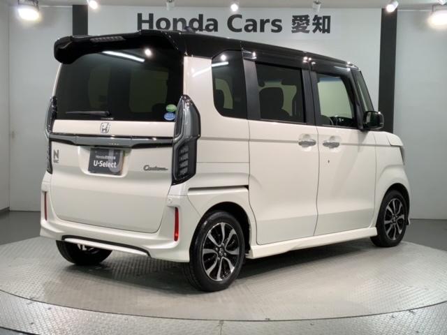 N-BOXカスタム G・Lホンダセンシング カビ臭有り 2ト-ン 1年保証 ワンオ-ナ- ナビVXM-174CSi TV Rカメラ BTオ-ディオ ETC LEDライト VSA アルミ スマ-トキ- スペアキー 盗難防止装置 整備記録簿 AAC(50枚目)