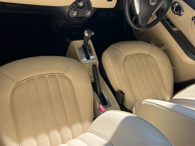 ビュート １２ＳＴプレミアム　ワンオーナー禁煙車光岡ベージュレザーシートクラシックインパネドアトリムセンターコンソールストラーダＳＤナビフルセグＴＶバックモニタードラレコＥＴＣトランクダンパーカラードホイール（44枚目）