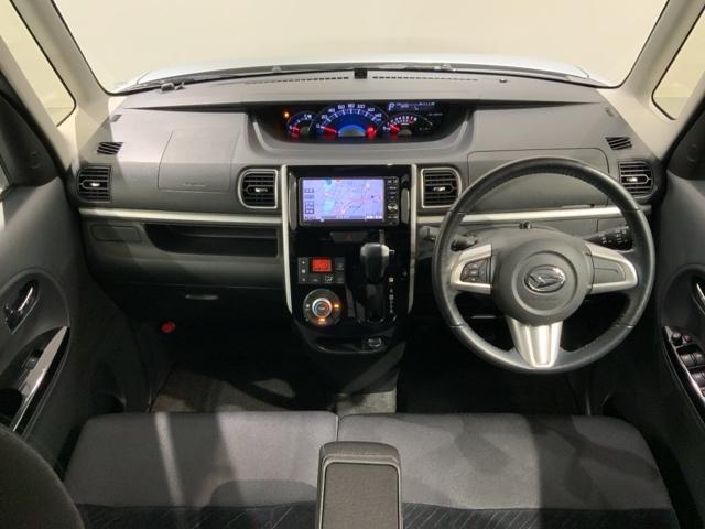 タント カスタムＲＳ　１年保証　純正ナビ　Ｒカメラ　ＣＤ　ＤＶＤ　ＢＴオーディオ　音楽録音　ＴＶ　アルミ　ＬＥＤヘッド　フォグ　スマートキー　ワンオーナー　禁煙　両側電動スライドドア　ＥＴＣ　ＡＢＳ　両席エアバック　ＥＴＣ（7枚目）