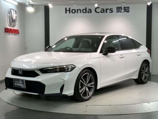 シビック e:HEV EX ホンダセンシング 最長5年保証 ナビ Rカメラ BTオーディオ TV アルミ サンルーフ シートヒーター パワーシート クルコン 障害物センサー サイド+カーテンエアバック スマートキー ETC(46枚目)