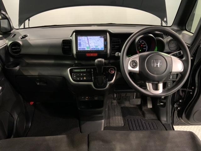 N-BOX G・Lパッケージ 喫煙車 いまコレ+新品マット付 最長2年保証 ナビ Rカメラ CD BTオーディオ TV ABS 両席エアバック 左側電動スライドドア スマートキー 横滑り防止装置 イモビライザー ETC(8枚目)