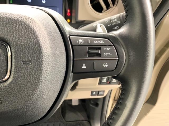 N-BOXジョイ ターボ ホンダセンシング 新車保証継承 禁煙 当社デモカー ナビ Rカメラ BTオーディオ TV サイド+カーテンエアバック LEDヘッド シートヒーター クルコン 障害物センサー 両側電動スライドドア(11枚目)