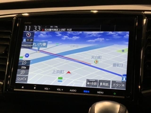 オデッセイハイブリッド ハイブリッドアブソルート・ＥＸホンダセンシング　最長５年保証　ナビ　Ｒ席モニター　マルチビュカメラ　ＣＤ　ＤＶＤ　ＢＴオーディオ　音楽録音　ＴＶ　アルミ　ＬＥＤヘッド　シートヒ－タ－　パワーシート　ワンオーナー　禁煙　障害物センサー　両側電動ドア（7枚目）