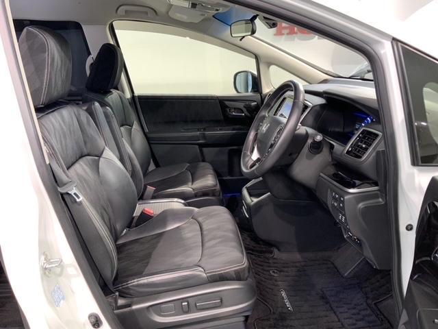 オデッセイハイブリッド ハイブリッドアブソルート・ＥＸホンダセンシング　最長５年保証　ナビ　Ｒ席モニター　マルチビュカメラ　ＣＤ　ＤＶＤ　ＢＴオーディオ　音楽録音　ＴＶ　アルミ　ＬＥＤヘッド　シートヒ－タ－　パワーシート　ワンオーナー　禁煙　障害物センサー　両側電動ドア（16枚目）