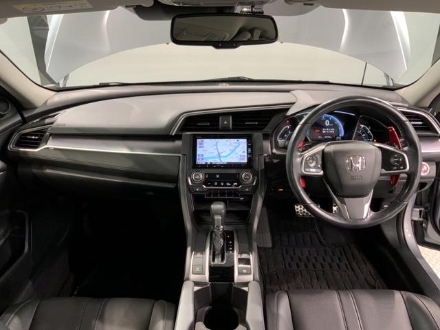 シビック セダン　ホンダセンシング　最長５年保証　ナビ　Ｒカメラ　ＣＤ　ＤＶＤ　ＢＴオーディオ　音楽録音　ＴＶ　アルミ　ＬＥＤヘッド　フォグ　シートヒーター　パワーシート　ワンオーナー　スマートキー　イモビライザー（9枚目）