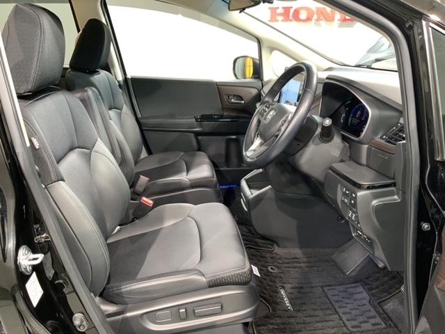 オデッセイハイブリッド ｅ：ＨＥＶアブソルート・ＥＸ　ホンダセンシング　最長５年保証　ナビ　マルチビュカメラ　ＢＴオーディオ　ＣＤ　ＤＶＤ　ＴＶ　アルミ　ＬＥＤヘッド　フォグ　シートヒーター　パワーシート　ドラレコ　ワンオーナー　禁煙　障害物センサー（17枚目）