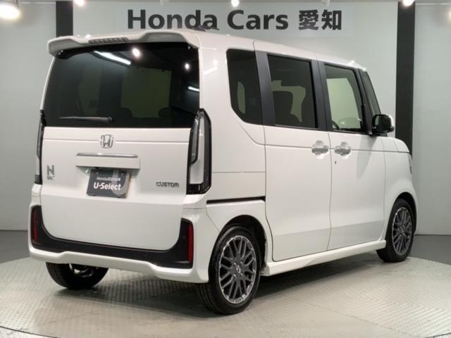 N-BOXカスタム ターボ ホンダセンシング 新車保証継承 禁煙 当社デモカー ナビ CD DVD BTオーディオ Rカメラ TV アルミ LEDヘッド シートヒ-タ- クルコン 障害物センサー 両側電動スライドドア ETC(50枚目)