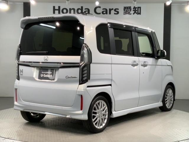 N-BOXカスタム Lターボ ホンダセンシング 最長5年保証 ナビ Rカメラ CD DVD BTオーディオ TV アルミ LEDヘッド フォグ シートヒーター クルコン ドラレコ ワンオーナー 障害物センサー 禁煙 両側電動ドア(50枚目)