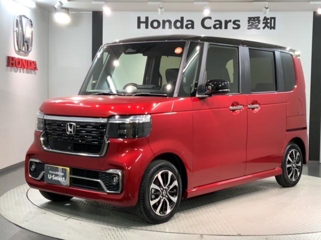 N-BOXカスタム コーディネートスタイル ホンダセンシング 新車保証継承 禁煙 当社デモカー ナビ Rカメラ CD DVD BTオーディオ 音楽録音 TV アルミ LEDヘッド シートヒーター クルコン 障害物センサー 両側電動スライドドア(46枚目)