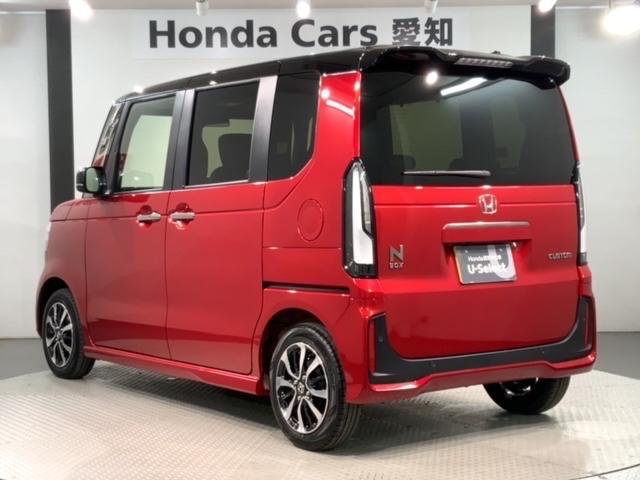 N-BOXカスタム コーディネートスタイル ホンダセンシング 新車保証継承 禁煙 当社デモカー ナビ Rカメラ CD DVD BTオーディオ 音楽録音 TV アルミ LEDヘッド シートヒーター クルコン 障害物センサー 両側電動スライドドア(48枚目)