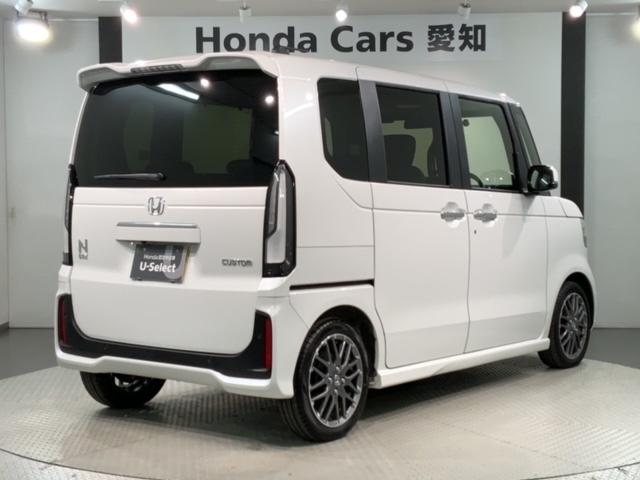 Ｎ－ＢＯＸカスタム ターボ　ホンダセンシング　新車保証継承　禁煙　当社デモカー　ナビ　Ｒカメラ　ＣＤ　ＤＶＤ　ＢＴオーディオ　音楽録音　ＴＶ　サイド＋カーテンエアバック　アルミ　ＬＥＤヘッド　シートヒーター　障害物センサー（50枚目）