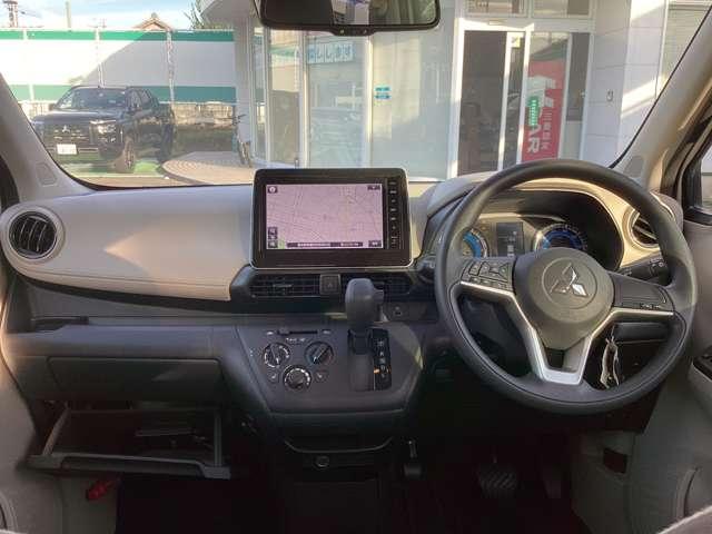 ｅＫワゴン Ｍ　元レンタカー　メモリーナビ　バックカメラ　ＡＵＸ接続　禁煙　踏み間違い防止アシスト　イモビライザー　ナビＴＶ　ＥＴＣ　パワーウィンドウ　フルセグ　Ｐセンサー　マニュアルエアコン　バックカメラ　ＡＳＣ（3枚目）