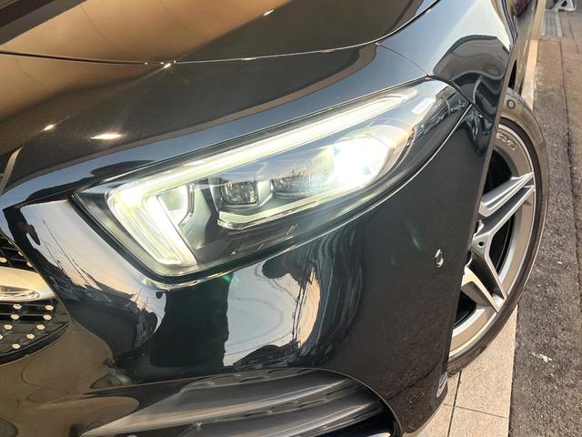 Ａクラスセダン Ａ２００ｄセダンＡＭＧレザエクスクルーシブパッケージ　パノラミックスライディングルーフ　アドバンスドパッケージ　赤黒革シート　純正ナビ　フルセグ　全周囲カメラ　シートヒーター　アダプティブクルコン　ブラインドスポットアシスト　純正１８インチＡＷ　禁煙車（13枚目）