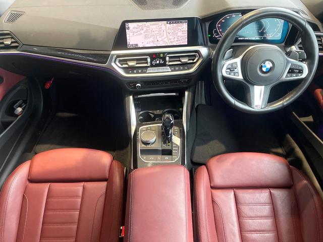 ４シリーズ ４２０ｉカブリオレ　Ｍスポーツ　コンフォートＰＫＧ　純正ナビ　禁煙車　全周囲カメラ　赤革シート　純正１８インチＡＷ　レーダークルコン　ＥＴＣ　Ｂｌｕｅｔｏｏｔｈ　ＡｐｐｐｌｅＣａｒＰｌａｙ　コンフォートアクセス　前席シートヒーター（2枚目）
