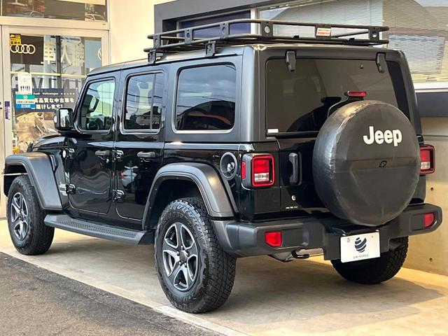 ジープ・ラングラーアンリミテッド スポーツ　１オーナー　禁煙車　ディスプレイオーディオ　ＡｐｐｐｌｅＣａｒＰｌａｙ　バックカメラ　Ｂｌｕｅｔｏｏｔｈ　クルーズコントロール　バックソナー　デュアルオートエアコン　スマートキー　革巻きハンドル（19枚目）