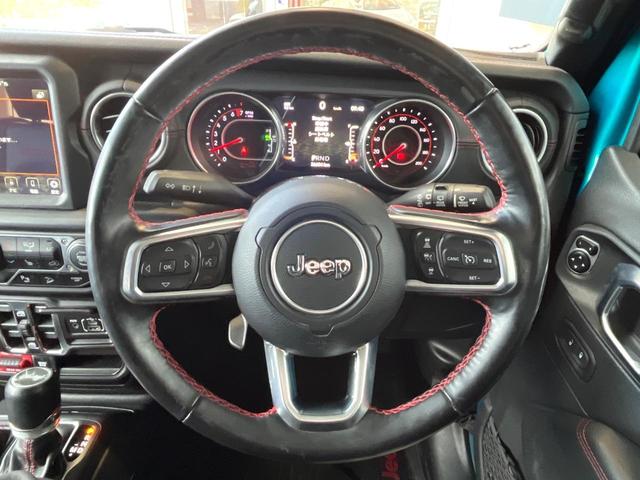 ジープ・ラングラーアンリミテッド ルビコン リーコン 100台限定車 1オーナー 禁煙 カープレイ 純正ナビ フルセグ バック/フロント/サイドカメラ Bluetooth アダプティブクルコン 黒革シート シートヒーター LEDヘッドライト スマートキー(10枚目)