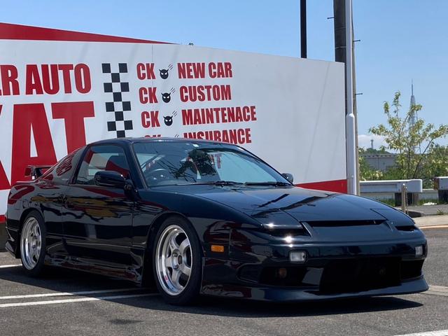 １８０ＳＸ タイプＸ　フルエアロ　ＴＥＩＮ車高調　ＷＯＲＫマイスター１７インチＡＷ　社外マフラー　ブーストメーター（2枚目）