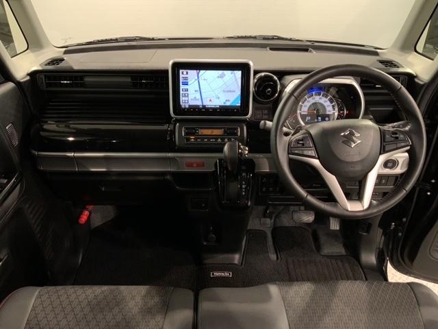 スペーシアカスタム ハイブリッドXSターボ 最長5年保証 社外ナビ TV Rカメラ マルチビュ- CD録音 BTオ-ディオ DVD ドラレコ 衝突軽減B シ-トヒ-タ- ETC LEDライト 両側電動ドア 横滑り防止 クルコン アルミ(8枚目)