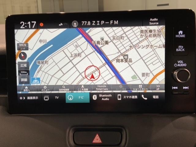 ヴェゼル ｅ：ＨＥＶ　Ｘ　Ｈ　ＳＥＮＳＩＮＧ　最長５年保証　ワンオーナー　純正ナビ　ＴＶ　Ｒカメラ　ＢＴオ－ディオ　ＥＴＣ　ＬＥＤライト　ＶＳＡ　クルコン　アルミ　フォグ　スマートキー　盗難防止装置　整備記録簿　ＡＡＣ（6枚目）