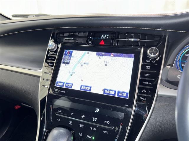 ハリアーハイブリッド プログレス 衝突被害軽減システム メモリーナビ フルセグ バックカメラ ETC CD ミュージックプレイヤー接続可 DVD再生 電動シート オートクルーズコントロール LEDヘッドランプ スマートキー キーレス(9枚目)