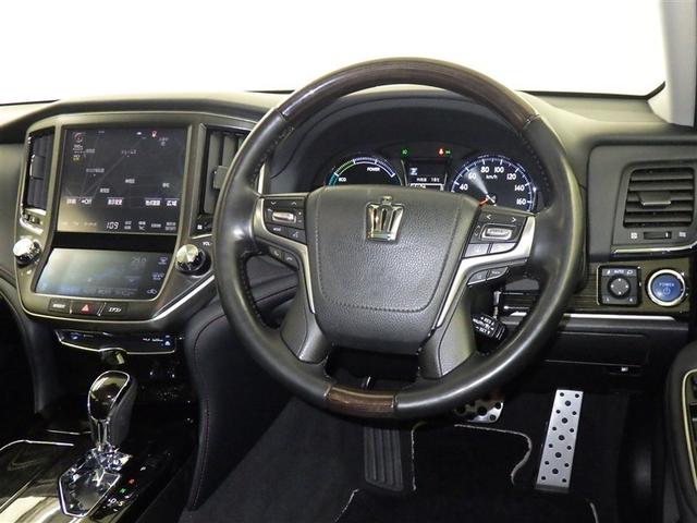 クラウンハイブリッド アスリートＳ　Ｊ－フロンティア　衝突被害軽減システム　メモリーナビ　フルセグ　バックカメラ　ＥＴＣ　ドラレコ　ＣＤ　ミュージックプレイヤー接続可　ＤＶＤ再生　サンルーフ　革シート　電動シート　オートクルーズコントロール　スマートキー（9枚目）