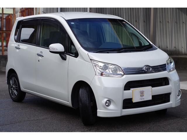 ムーヴ カスタム　Ｘ　ワンオーナー　ディスチャージヘッド　フォグ　プッシュスタート　社外アルミ　純正アルミ＋スタッドレスタイヤセット　オートエアコン　全車検点検整備記録簿　リアルーフスポイラー　純正マット＆ドアバイザー（5枚目）