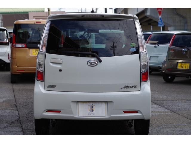 ムーヴ カスタム　Ｘ　ワンオーナー　ディスチャージヘッド　フォグ　プッシュスタート　社外アルミ　純正アルミ＋スタッドレスタイヤセット　オートエアコン　全車検点検整備記録簿　リアルーフスポイラー　純正マット＆ドアバイザー（15枚目）