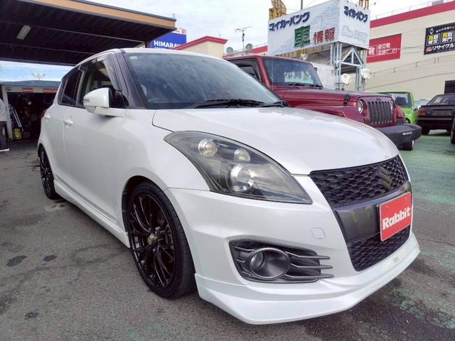 スイフトスポーツ ベースグレード テイン車高調 トラストFスポイラー WEDS SA20R 17インチAWE  社外マフラー ストラーダナビTV PIVOTスロットルコントローラー(3枚目)