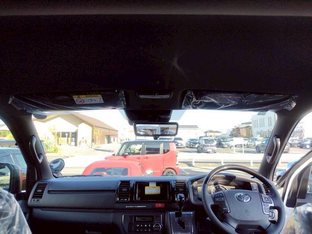 ハイエースバン ロングスーパーGL ダークプライムS アラウンドビューカメラ LEDヘッドデジタルインナーミラー 両側電動スライド Wエアバッグ 100V電源 Wエアコン リアヒーター ハーフレザー ブラックインテリアスマートキー2個(50枚目)