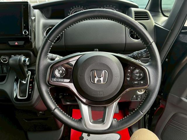 N-BOXカスタム G・Lターボホンダセンシング ターボ ナビTV BTオーディオ 禁煙車 両側電動スライド バックカメラ スマートキー2個 ETC パドルシフト マットバイザー リアスポ USB 新車取説保証書(21枚目)