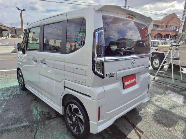 フレアワゴンカスタムスタイル XT ハイブリッドTURBO 現行モデル 1オーナー禁煙 ナビTV BTオーディオ ETC 360カメラ ヘッドアップディスプレイ パドルシフト シートヒーター USBポート アダプテイブクルーズ エアロ(6枚目)