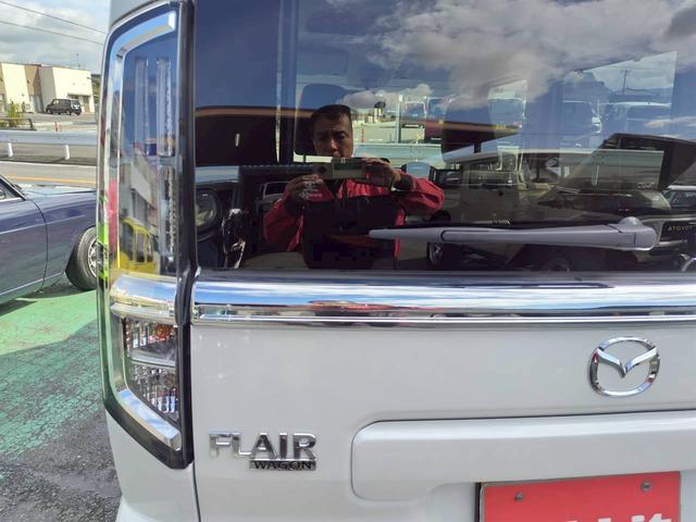 フレアワゴンカスタムスタイル XT ハイブリッドTURBO 現行モデル 1オーナー禁煙 ナビTV BTオーディオ ETC 360カメラ ヘッドアップディスプレイ パドルシフト シートヒーター USBポート アダプテイブクルーズ エアロ(24枚目)