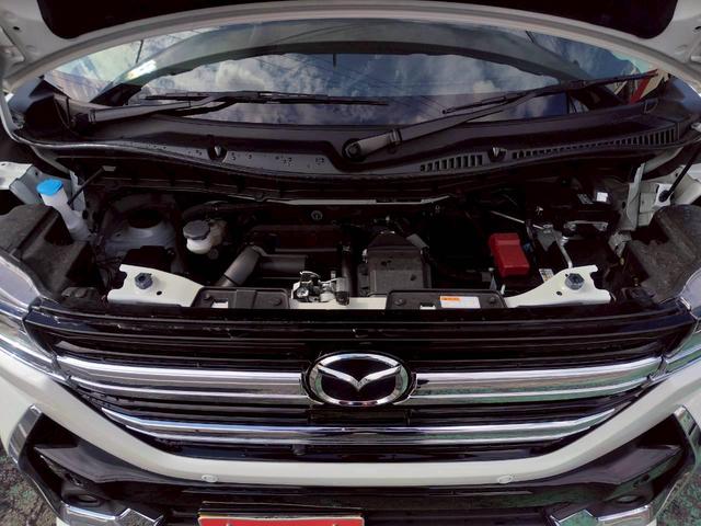 フレアワゴンカスタムスタイル XT ハイブリッドTURBO 現行モデル 1オーナー禁煙 ナビTV BTオーディオ ETC 360カメラ ヘッドアップディスプレイ パドルシフト シートヒーター USBポート アダプテイブクルーズ エアロ(50枚目)