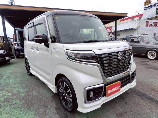 スペーシアカスタム ハイブリッドXSターボ パイオニアナビtv BTオーディオ CD DVD D席シートヒーター クルコン アラウンドビューモニター LEDヘッド スマートキ-2個 マットバイザー エアロ 新車取説保証書(3枚目)