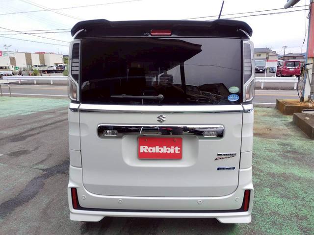 スペーシアカスタム ハイブリッドXSターボ パイオニアナビtv BTオーディオ CD DVD D席シートヒーター クルコン アラウンドビューモニター LEDヘッド スマートキ-2個 マットバイザー エアロ 新車取説保証書(5枚目)