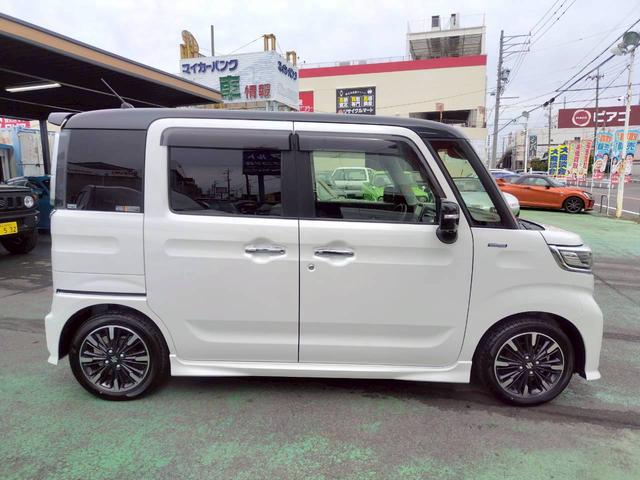 スペーシアカスタム ハイブリッドXSターボ パイオニアナビtv BTオーディオ CD DVD D席シートヒーター クルコン アラウンドビューモニター LEDヘッド スマートキ-2個 マットバイザー エアロ 新車取説保証書(8枚目)